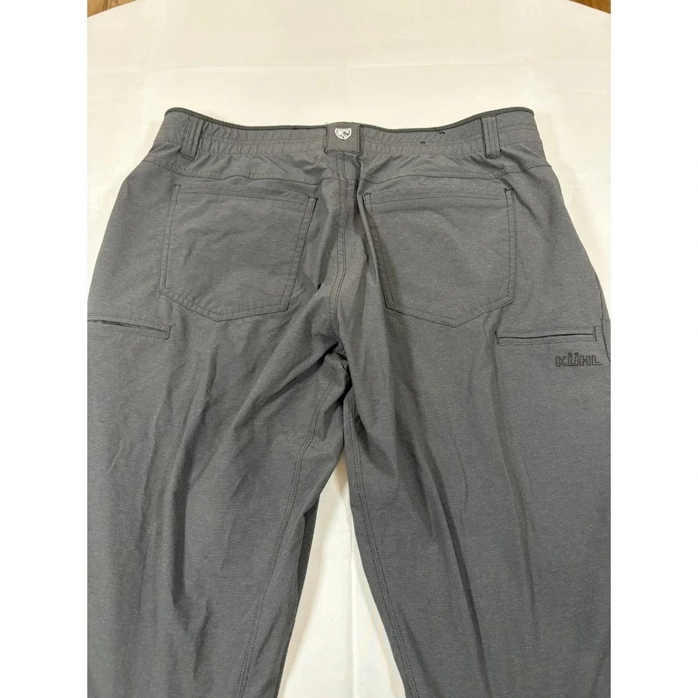 Kuhl Deceptr Mens 38x34 Tapered Hiking Pants Gray Tuff Lite Stretch UPF 50